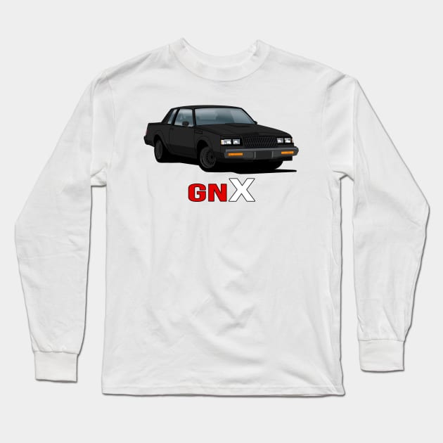 Buick GNX American Car Long Sleeve T-Shirt by Rebellion Store